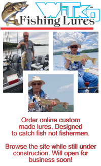Custom made Witko Fishing Lures.
